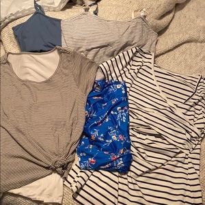 5 nursing/maternity tops
